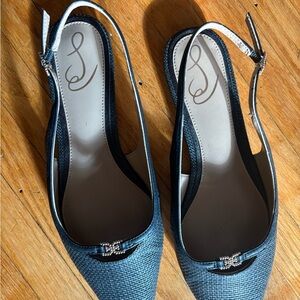 Elegant Black Slingback Women's Shoes